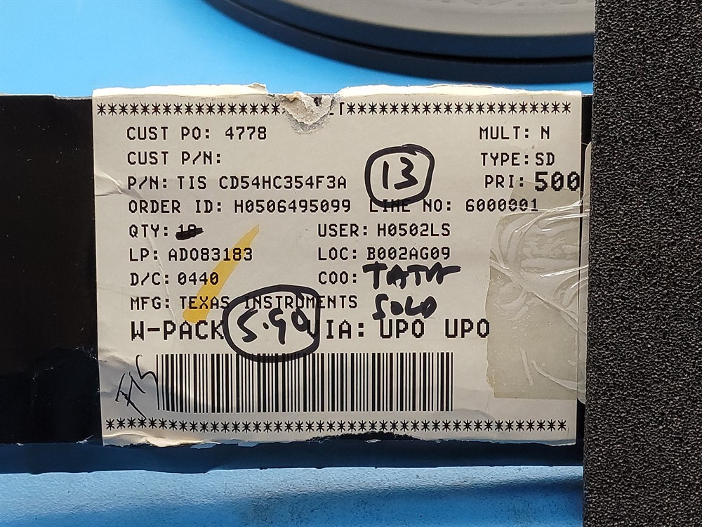 New (12pcs) CD54HC354F3A TEXAS INSTRUMENTS IC Logic