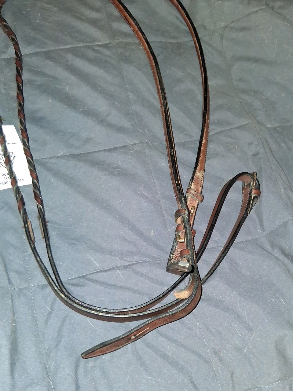 Brown Leather, Western, Split Reins