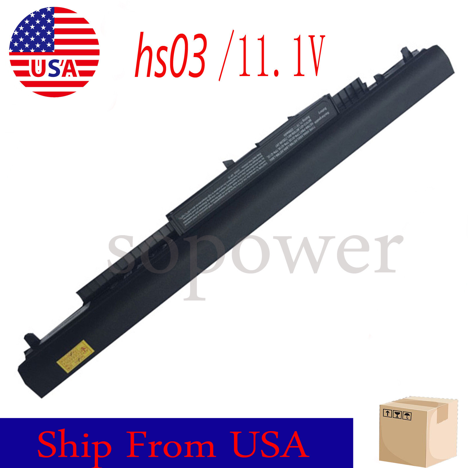 HS03 Battery For HP HS03 HSTNN-DB7I TPN-C125 C126 HSTNN-LB6U TPN-I119 TPN-I120