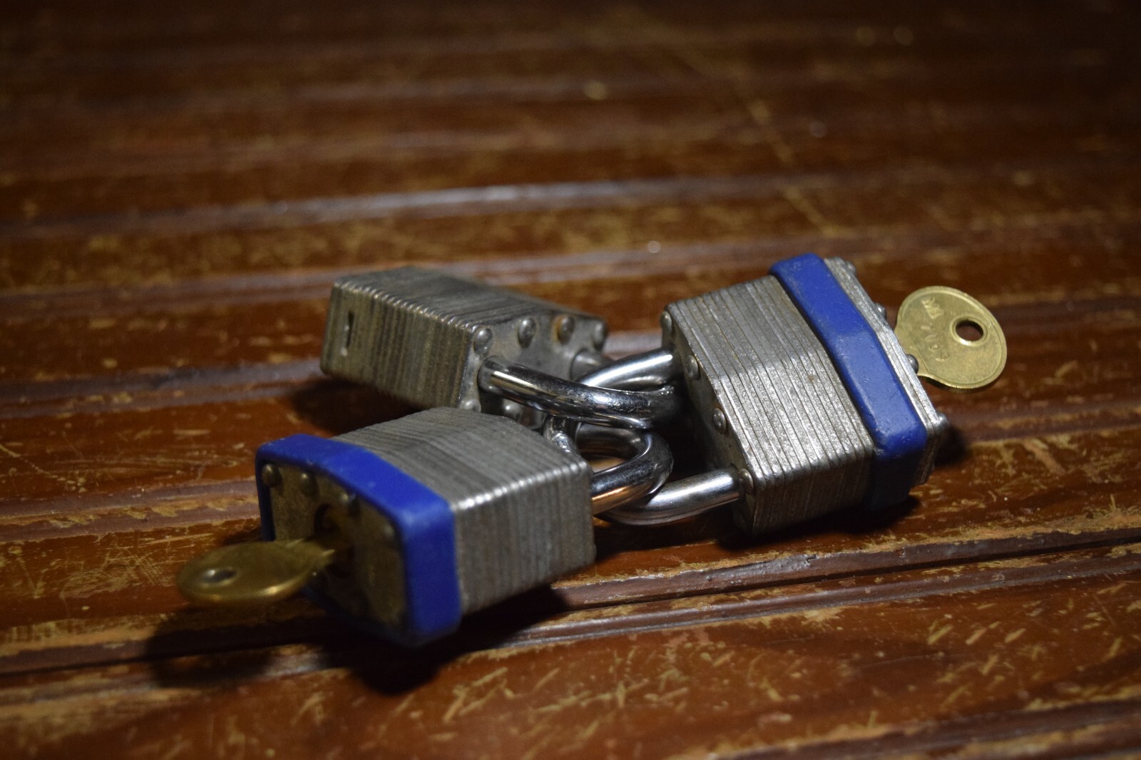 BRINKS PADLOCK SET OF THREE KEYED THE SAME WITH TWO KEYS BICYCLE LOCKER TOOLBOX