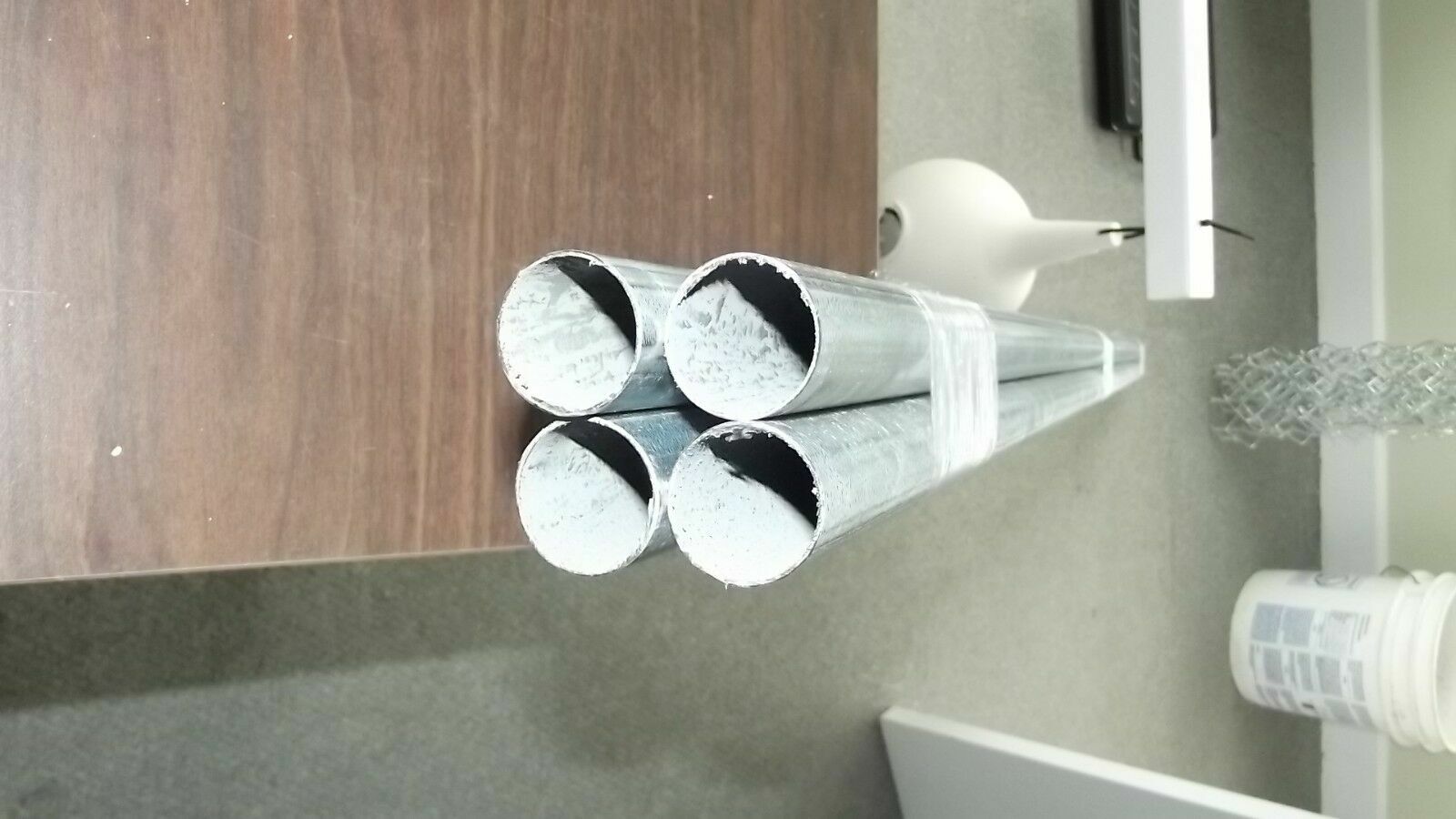 Pipe Galvanized - 1-3/8" OD Tubing - 6' Long - 18 Gauge - 4 Pack
