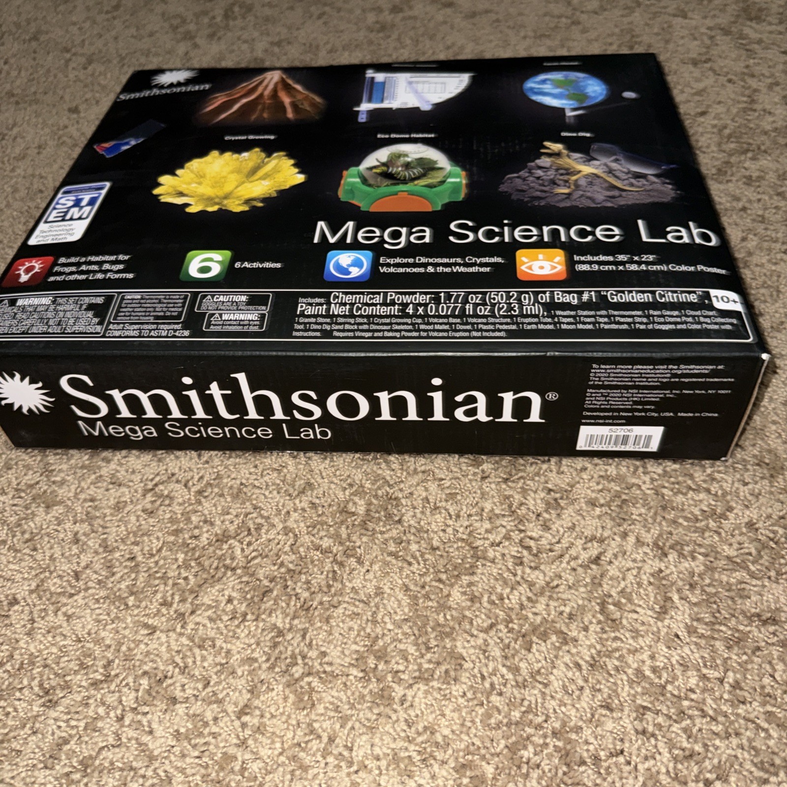 Smithsonian Mega Science Lab Kit Set 6 Activities SEALED NEW