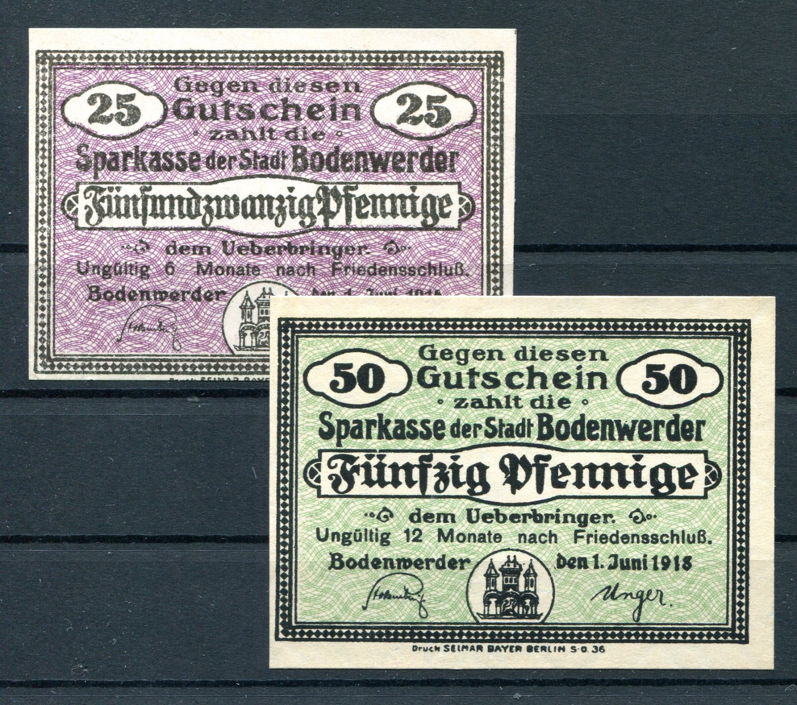 Bodenwerder 2 Bills Emergency Money Verkehrsausgabe z830
