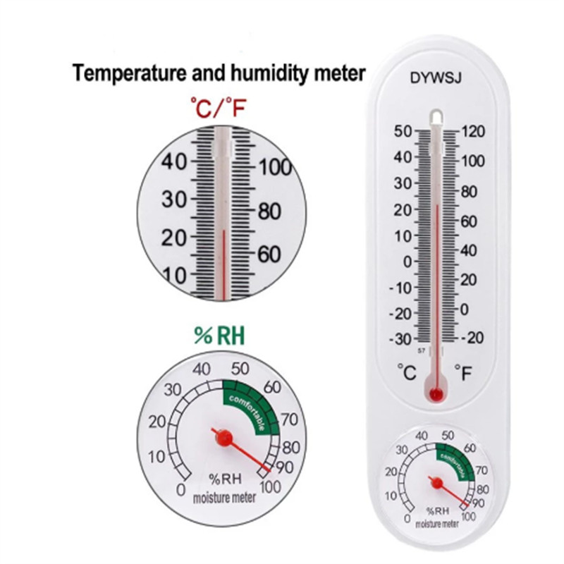 Humidity Wall Thermometer Meter Indoor Outdoor Hang Greenhouse Breeding USA