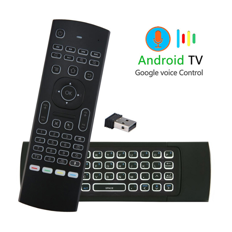 2.4G Air Mouse Gyro Google Voice Remote Control for Android Smart TV Box HDTV
