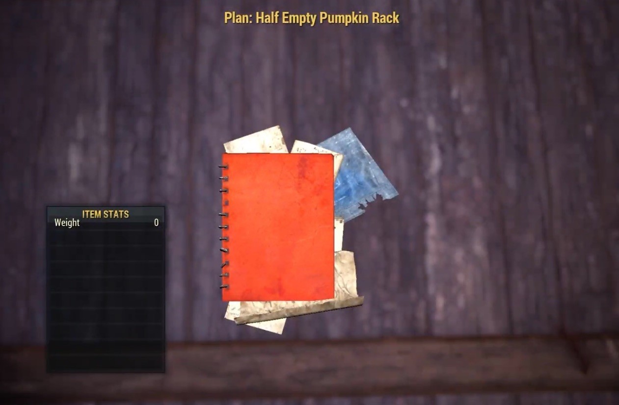 (Xbox) Half Empty Pumpkin Rack Plan