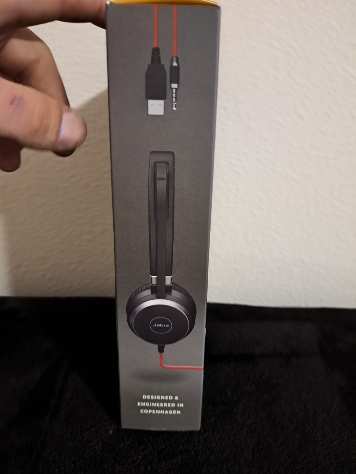 Jabra Evolve 40 ENC010 USB Headset w/ Inline Control Noise Cancelling Mic & Case