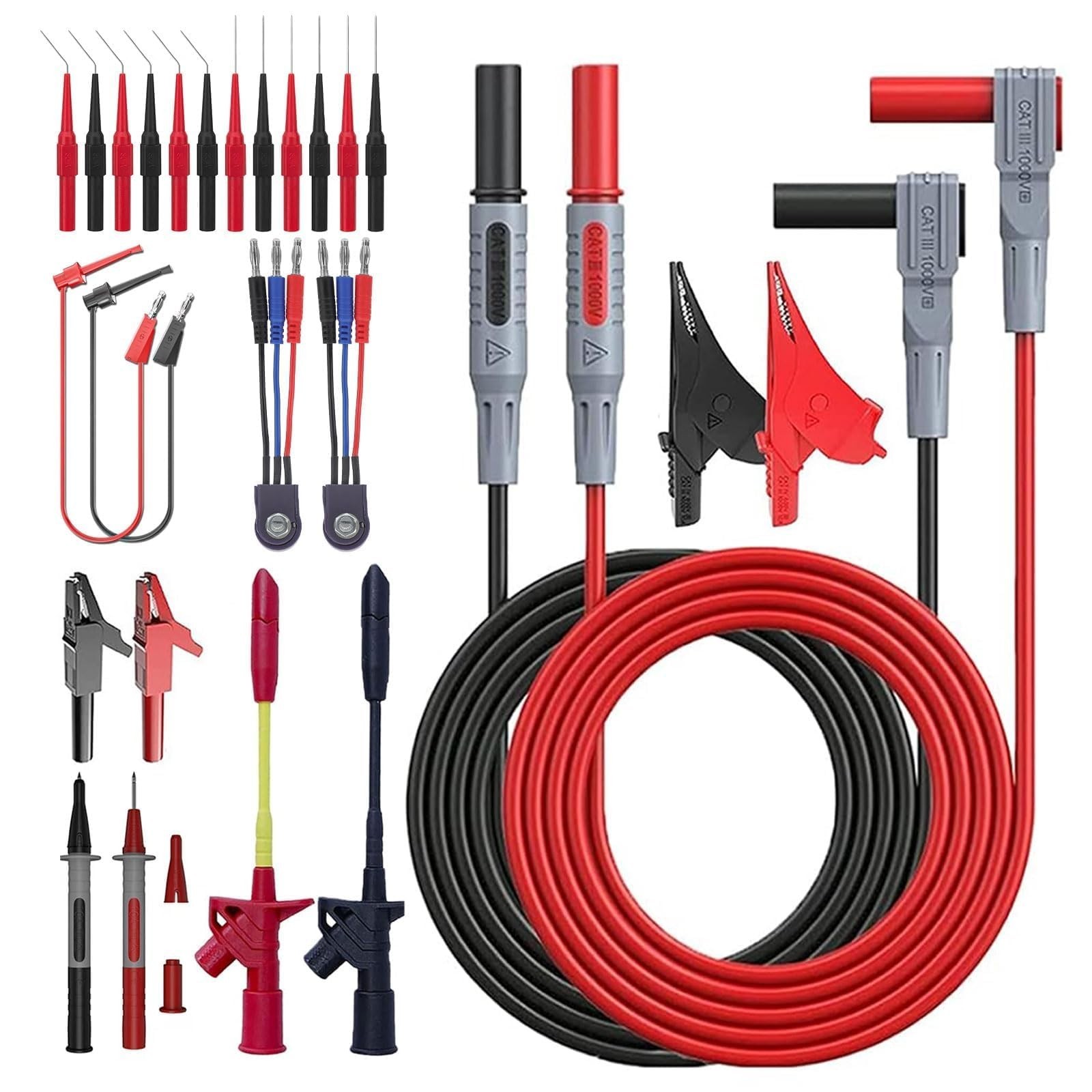 26PCS Multimeter Leads, Back Probe Kit, Multimeter Test Leads Kit with Alliga...
