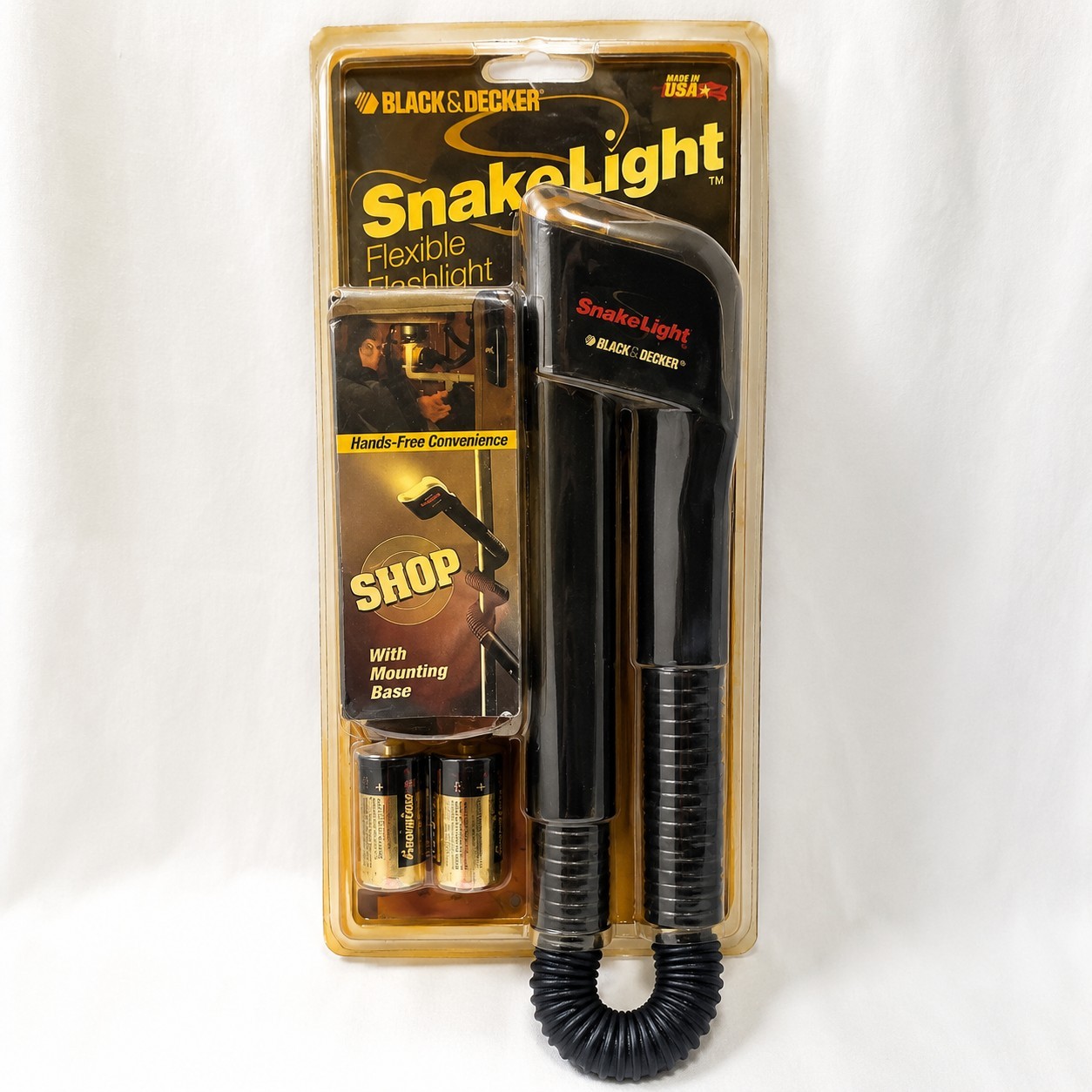The Original Black & Decker SnakeLight Flexible Flashlight New USA Made Vintage