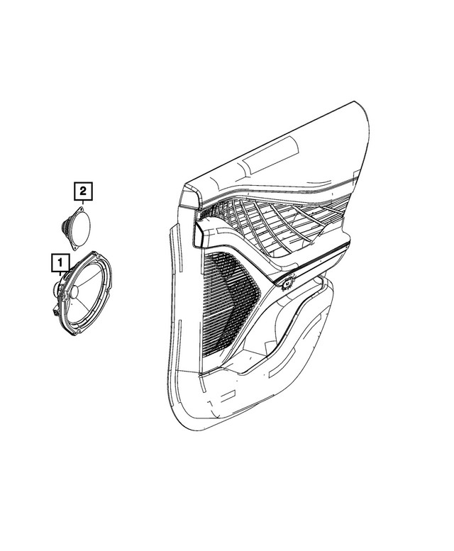 Genuine Mopar Speaker Right Rear 68416998AA