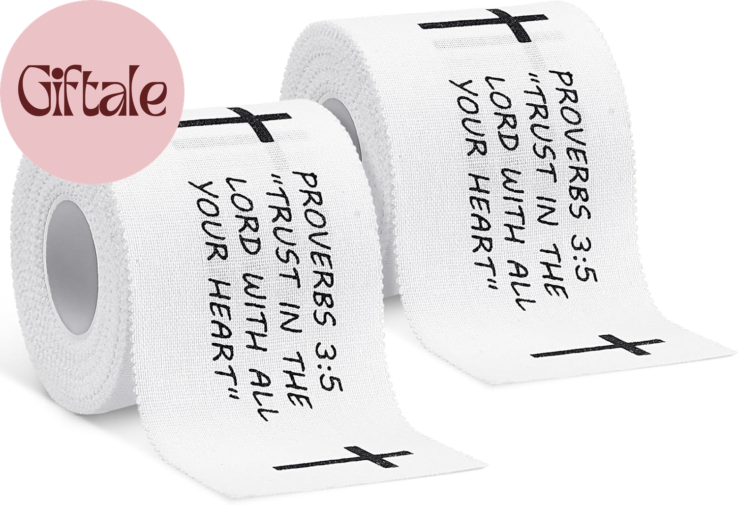 2 Pcs Christian Cross Athletic Tape Sports Tape Christian Easter Gift 2In X 23Ft