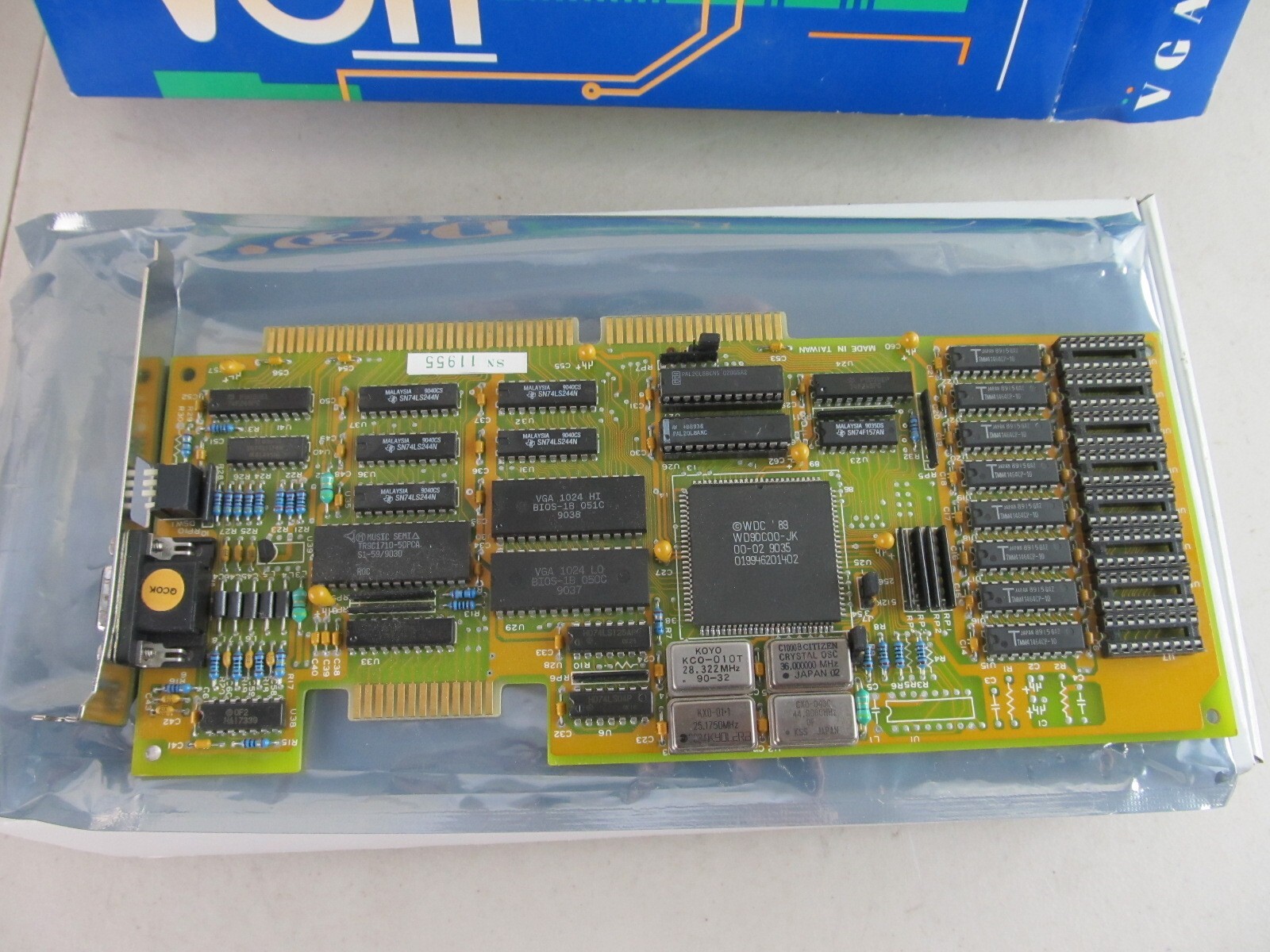 Rare WD90C00-JK Based VGA Card INVGA 1024P Infiniti Systems Vintage, in Box