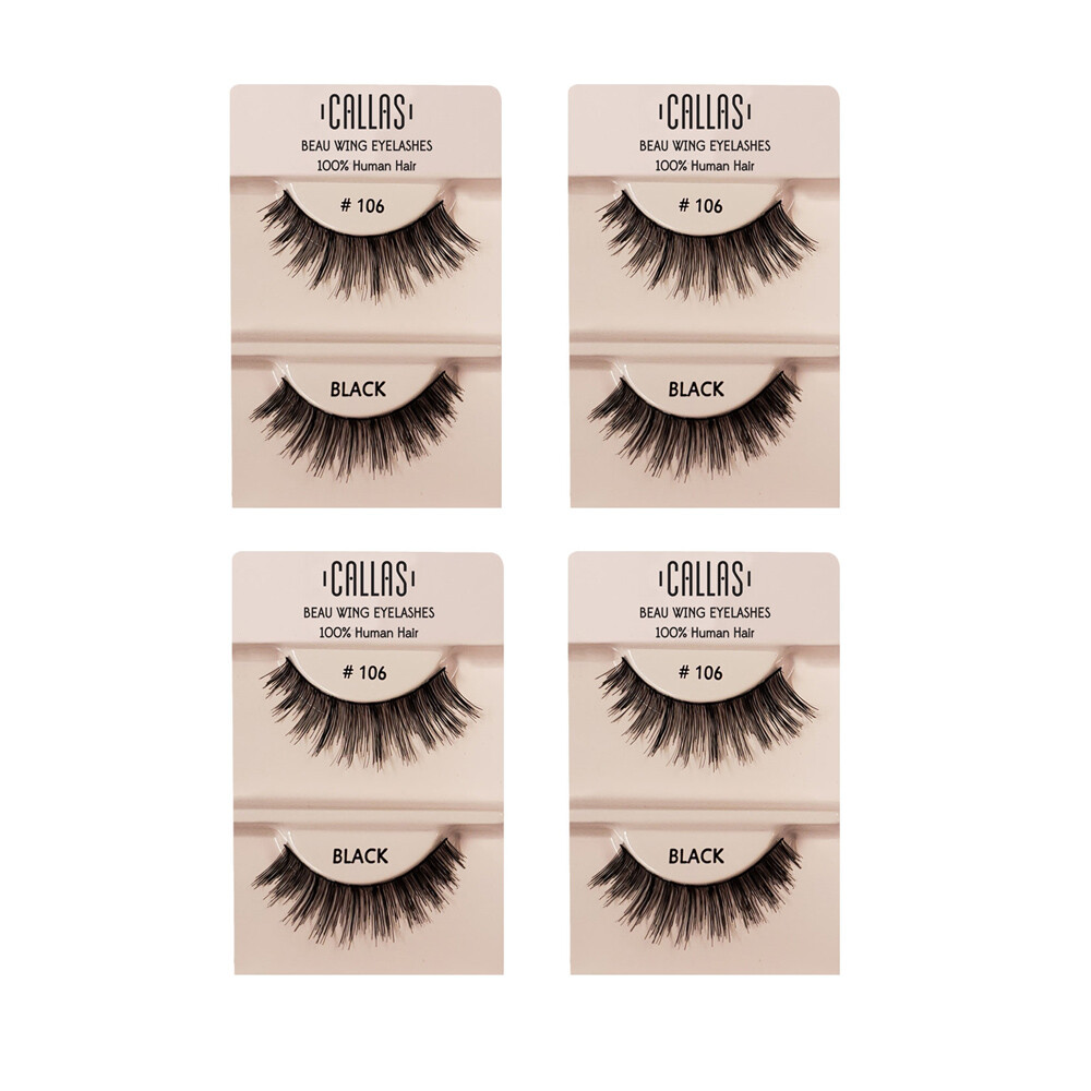 Callas Beau Wing Eyelashes #106 1pair x 4sets