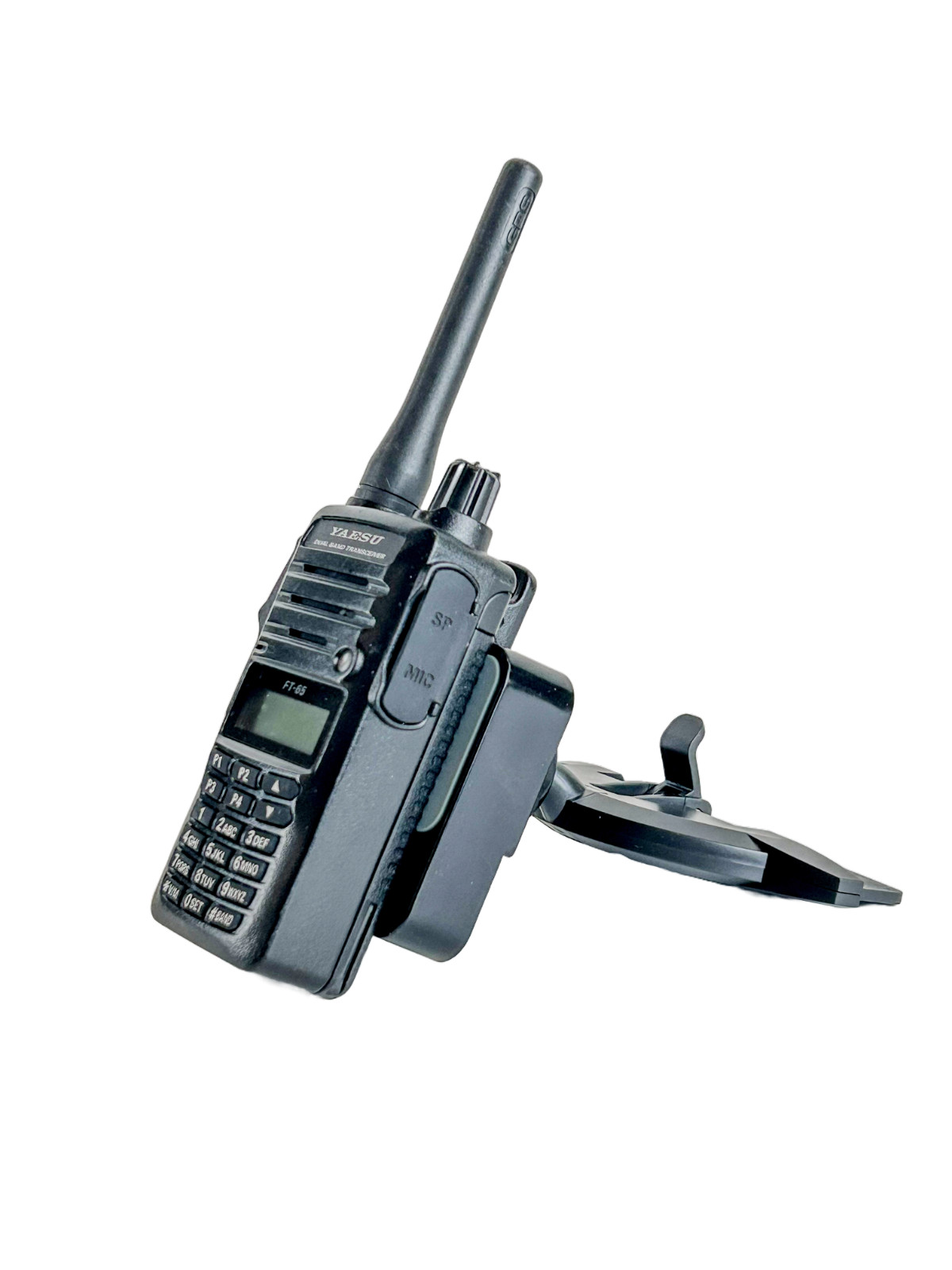 CD Player mount for Anytone BaoFeng Icom Kenwood TYT Yaesu HT With Mic Mount