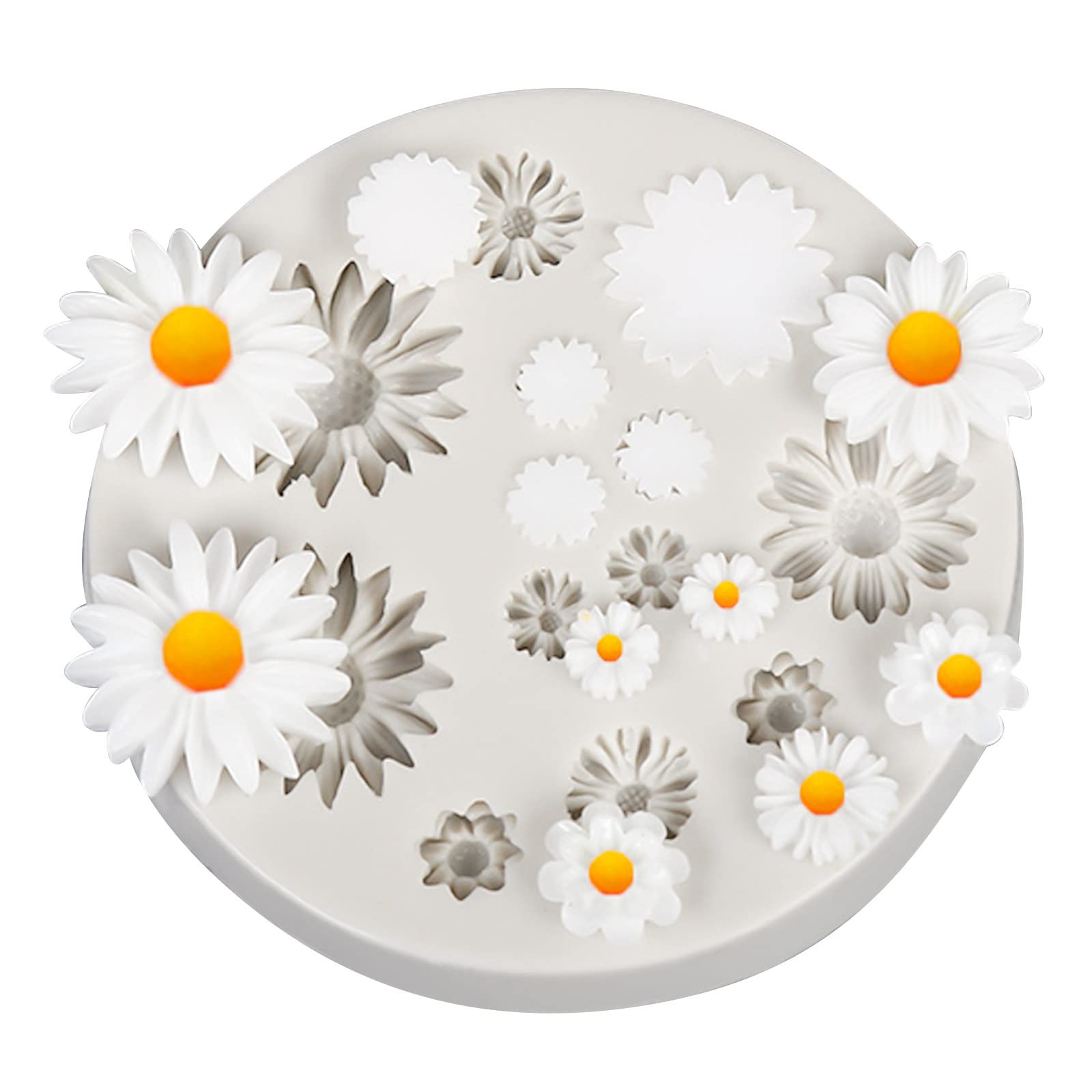 1PCS Flower Polymer Clay Molds - Miniature Silicone Daisy for DIY