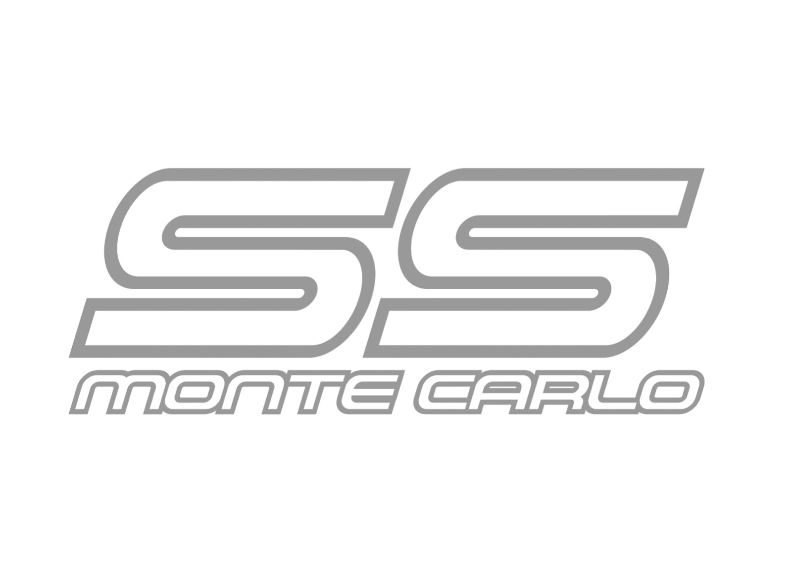Door Graphic Vinyl Decal Sticker Replacement Fits Monte Carlo SS Classic Restore