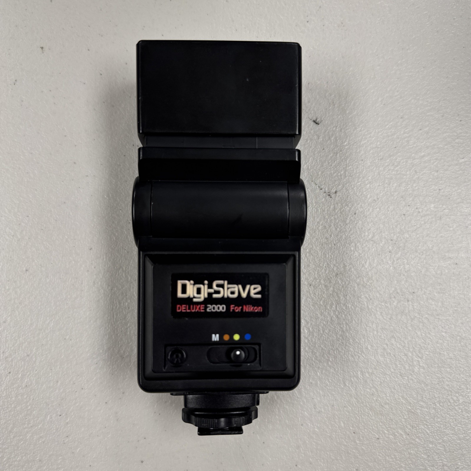 VGT Digi-Slave Deluxe 2000 Camera Flash Swivel Head Hot Shoe Tested Works