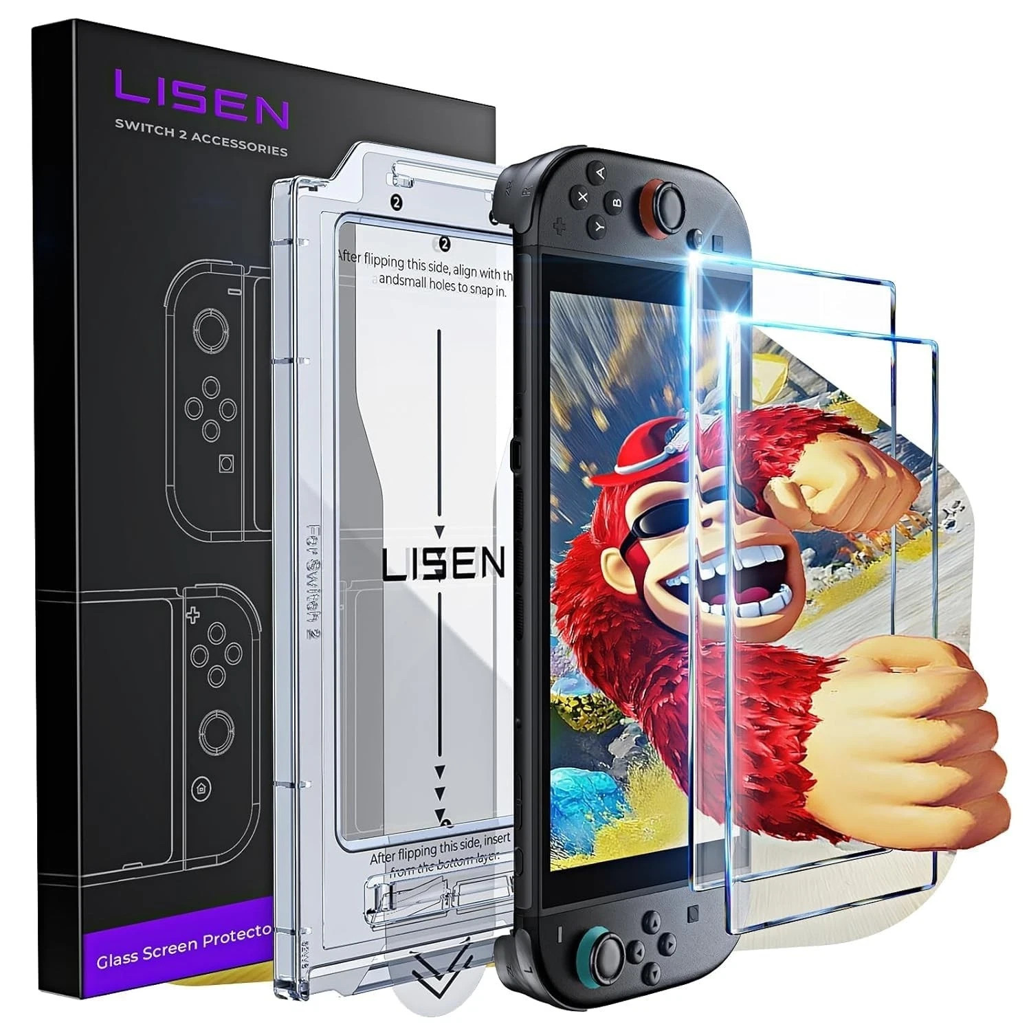 LISEN for Nintendo Switch 2 Screen Protector [2025 Upgrade] ANTI-GLARE