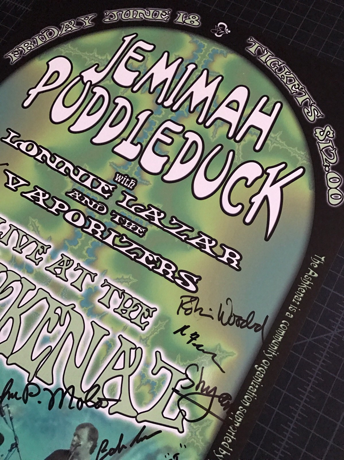 JEMIMAH PUDDLEDUCK GRATEFUL DEAD MARK KARAN MOLO LIVE BERKELEY CA 2004 *SIGNED