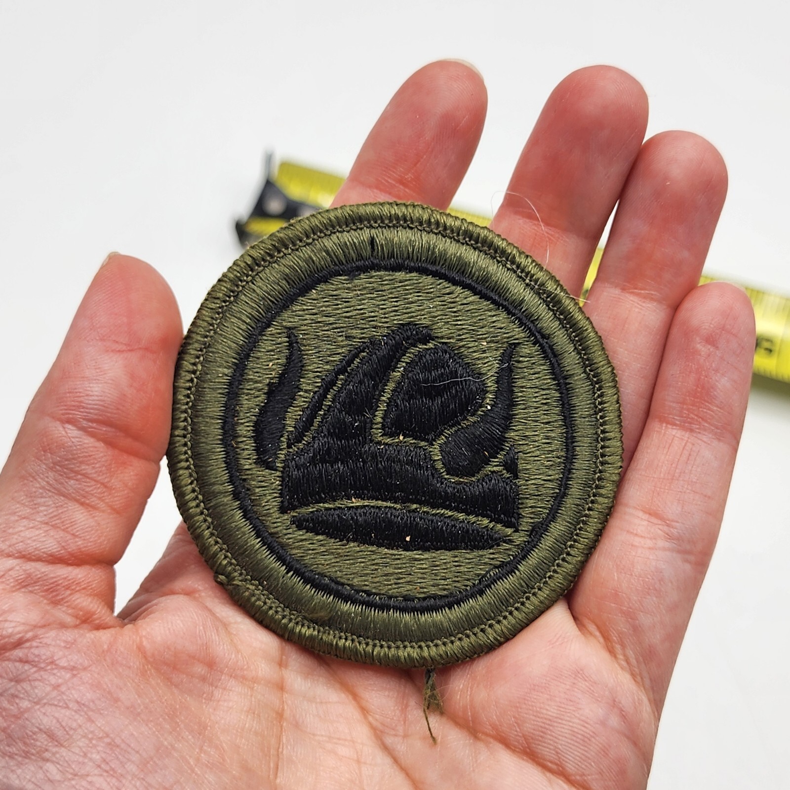 Vietnam War Era U.S. ARMY 47th INFANTRY DIVISION MERROWED EDGE SUBDUED PATCH