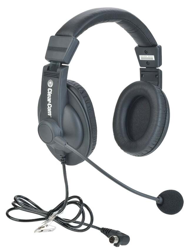 Clear-Com CC-30-MD4 Dual Ear Noise Canceling Headset Electric Mic w/ Mini DIN