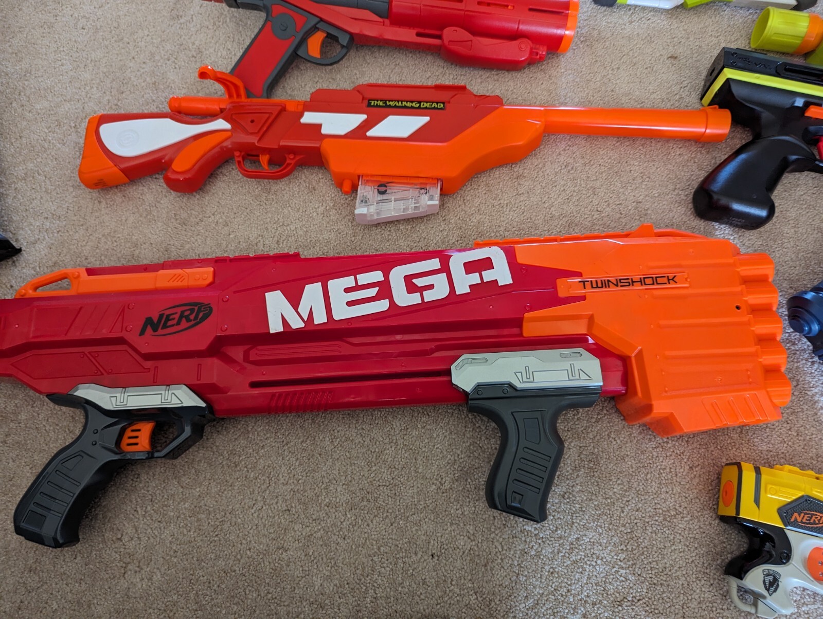 Nerf Gun Lot + Shooting Digital Target