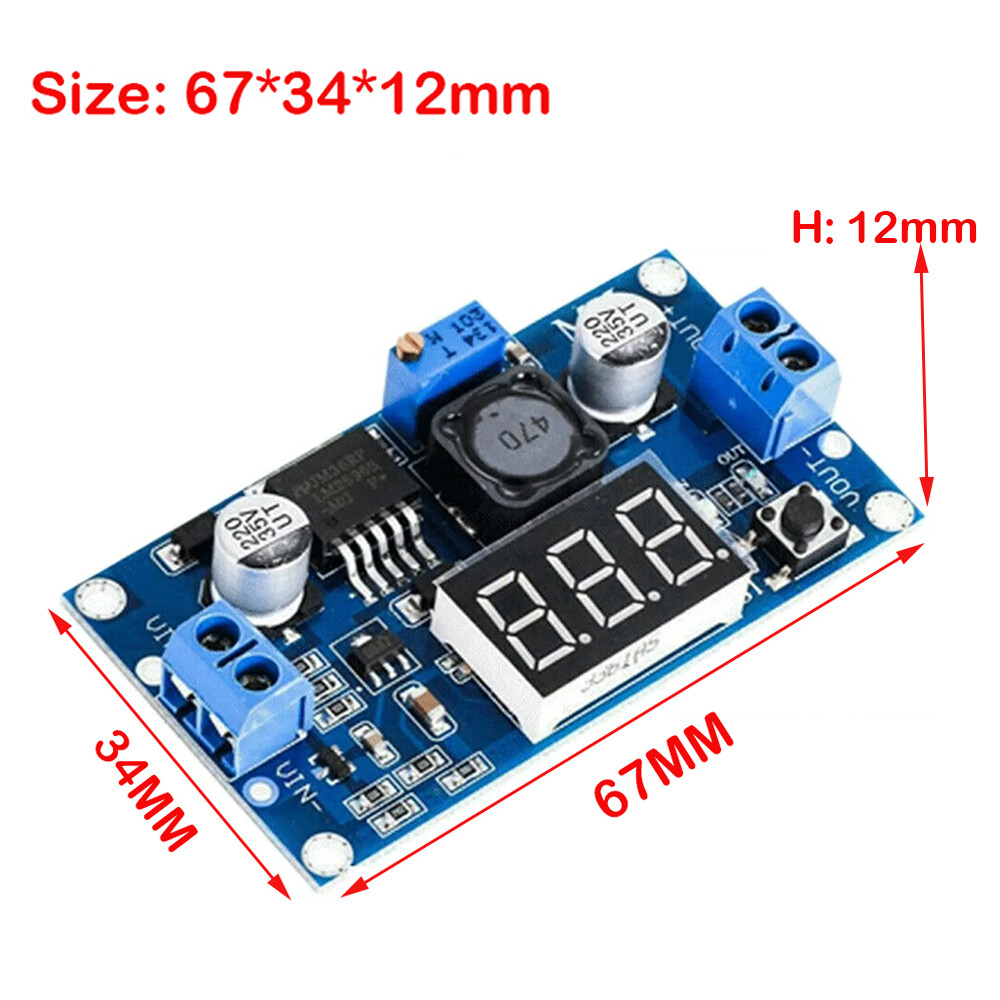 5PCS LM2596S DC-DC 3A Buck Adjustable Step-down Power Supply Converter Module