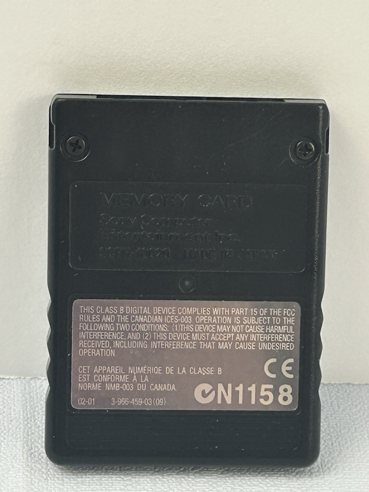 Sony PlayStation 2 PS2 8MB MagicGate Memory Card OEM Official Black Untested