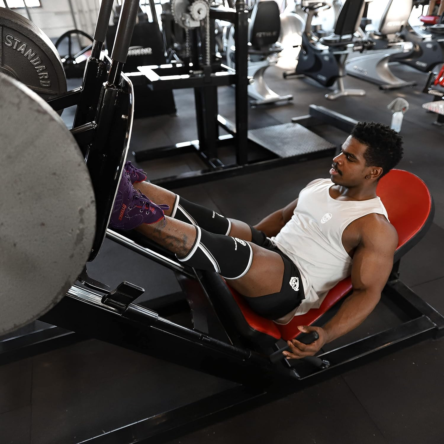 Knee Sleeves (1 Pair) with Gym Bag - IPF Approved - Knee Sleeve & Compression Br
