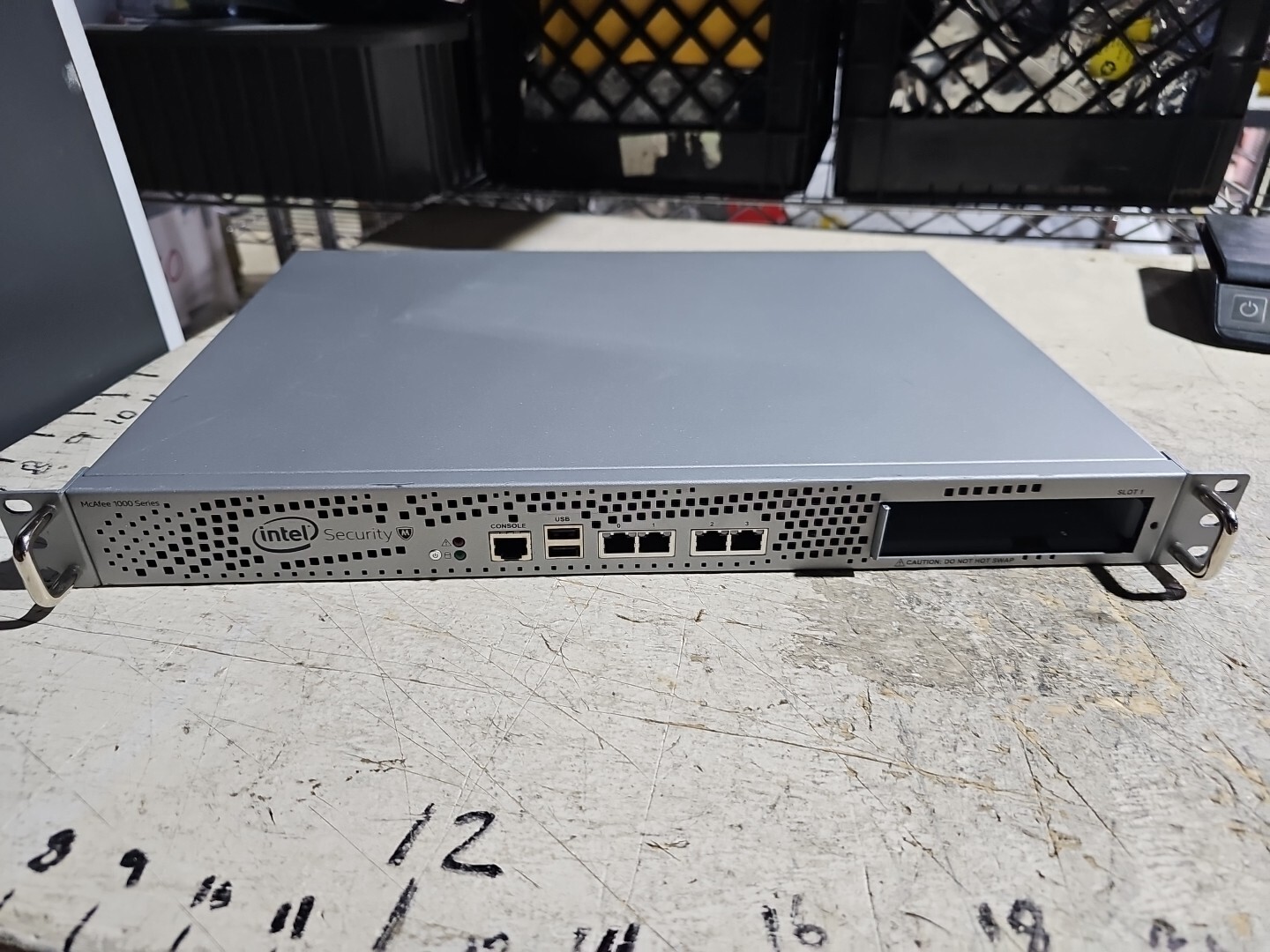 INTEL MCAFEE 1035-c1  1000 SERIES w/ ears Tested for power.   #y27