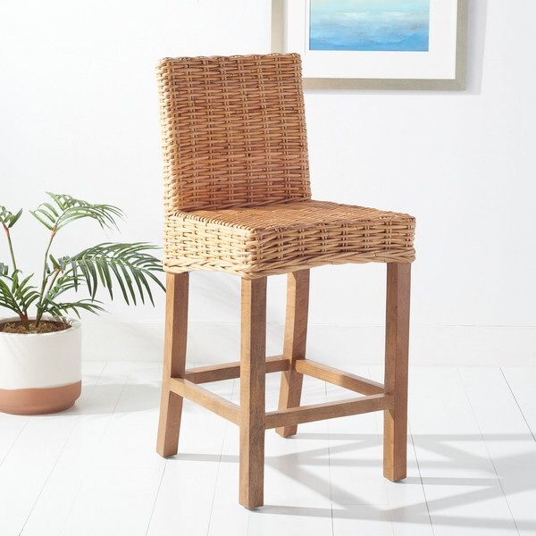 Safavieh TOBIE RATTAN COUNTER STOOL, Reduced Price 2172756654 BST6501A