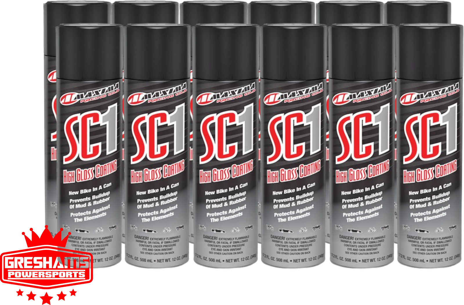 HIGH GLOSS SC1 CLEAR COAT SILICONE SPRAY 17.2 FL OZ- 12 PACK