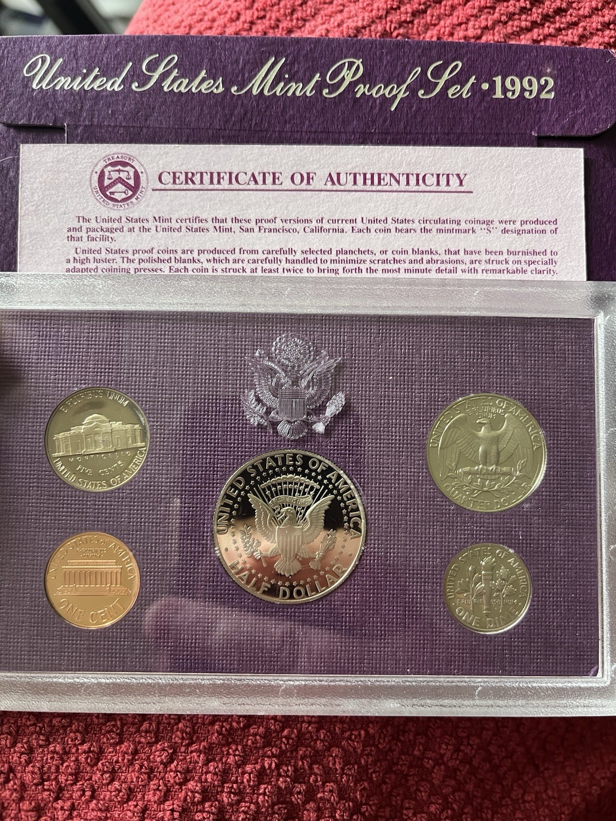 1992 United States Mint Proof Set