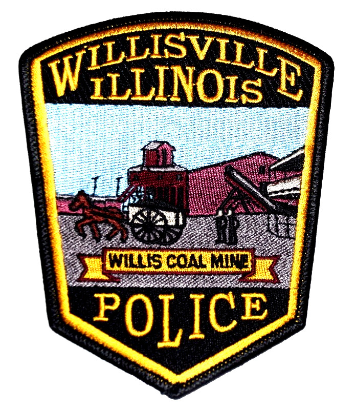 WILLISVILLE – POLICE - ILLINOIS IL Sheriff Police Patch COAL MINE HORSE WAGON