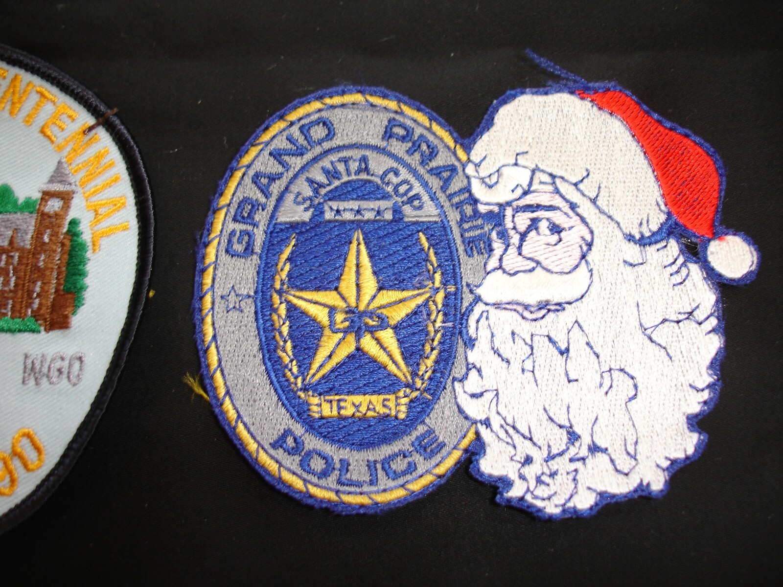 police sheriff security department vintage patch set for display