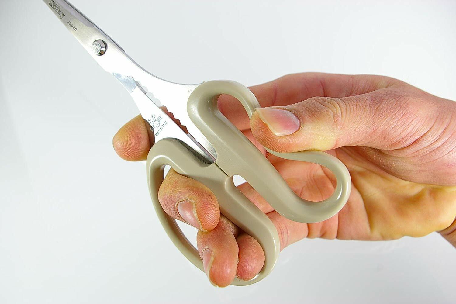 Silky Crab prep kitchen shears, scissors: cracker, stick, cutting