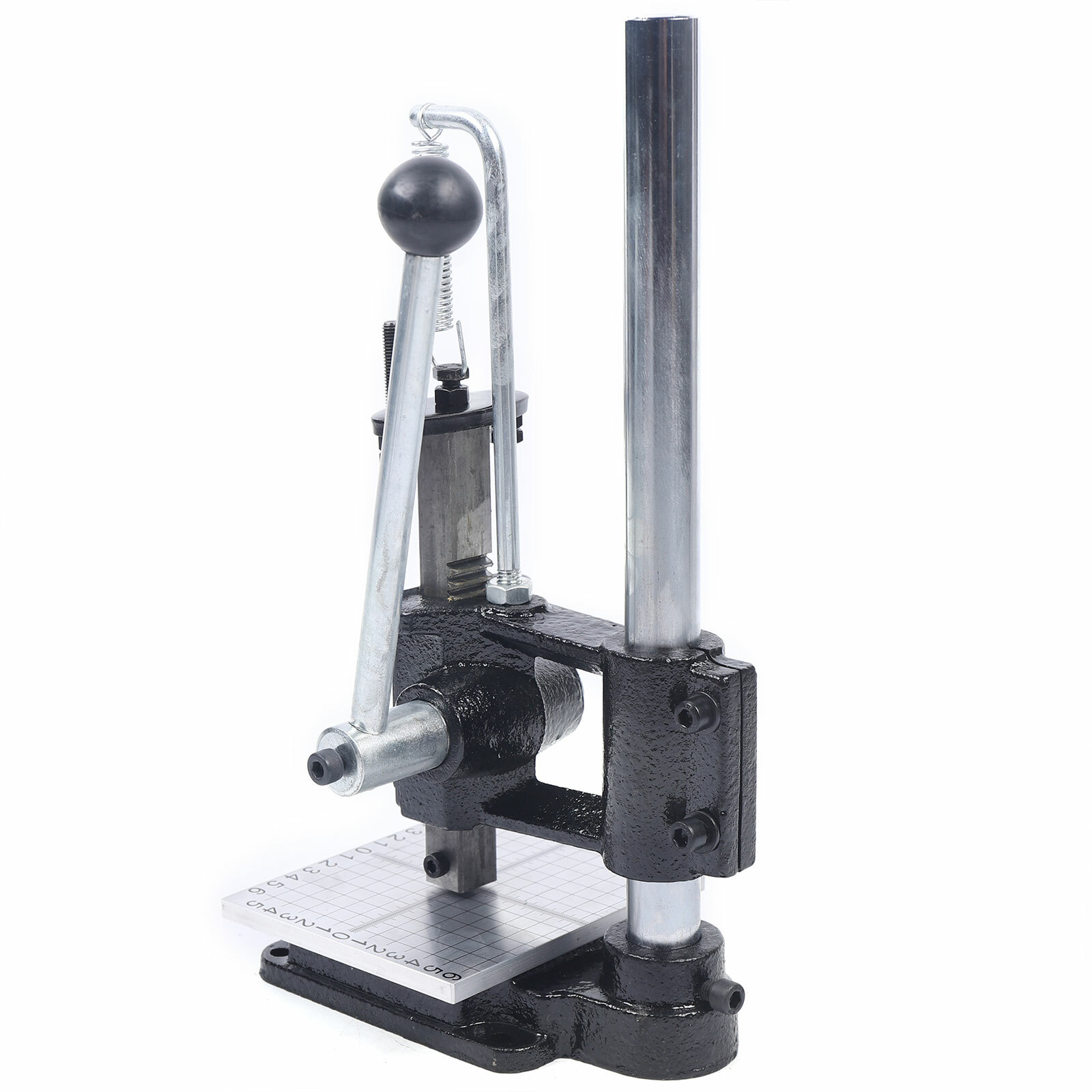 Manual Stamping Machine Puncher Tabletop Plate Punching Machine Adjustable