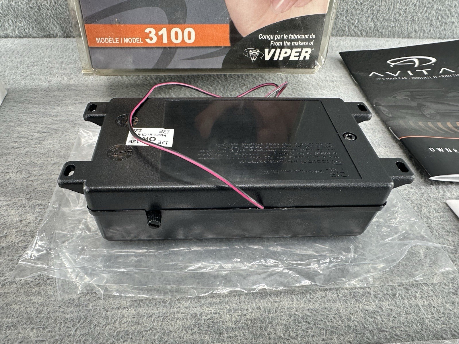 AVITAL 3100 - Universal Car Alarm Security System OPEN BOX Y1