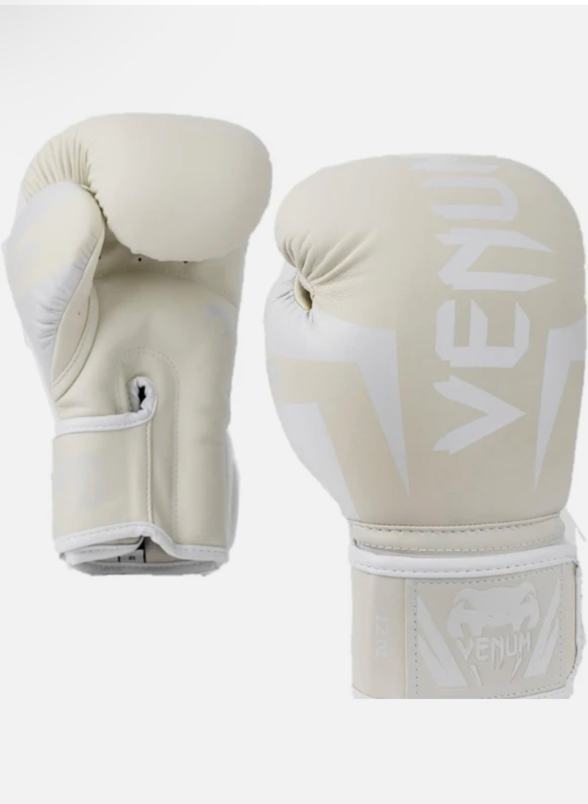 Venum Elite 14oz Boxing Gloves – White/Off-White, Professional MMA & Training Gl