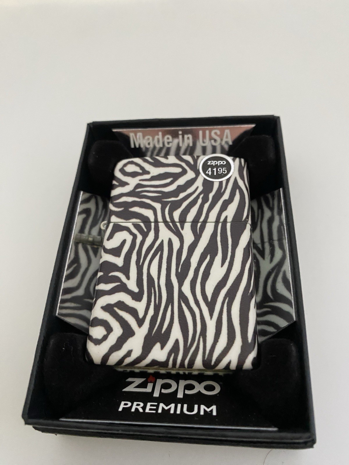 Zippo 540 Wrap Zebra On A 2022 Lighter