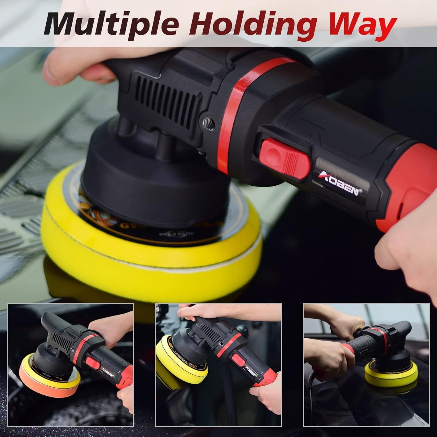 Car Buffer Polisher,6 inch Dual Action Polisher,Random Buffer Polisher kit wi...