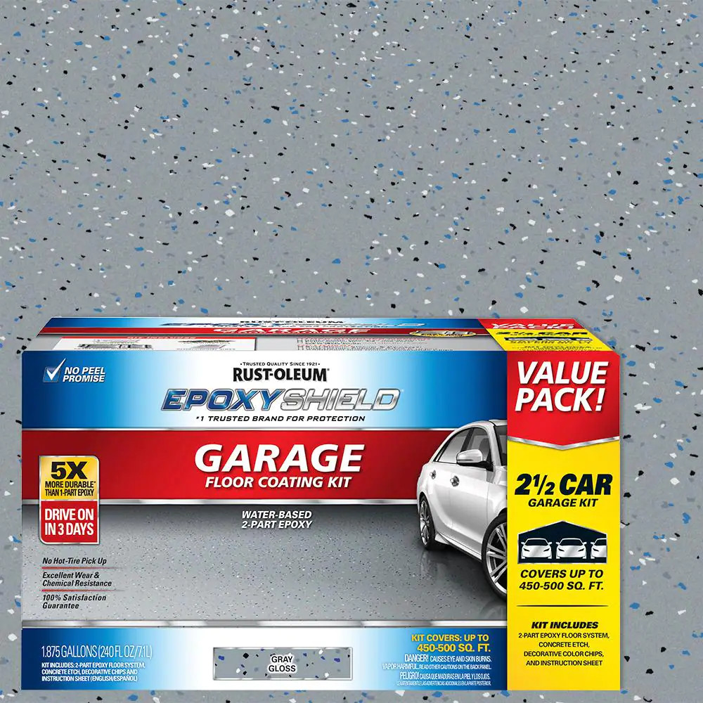 Epoxyshield 240 Oz. Gray High-Gloss, Low Voc 2-Part Epoxy Concrete Basement and