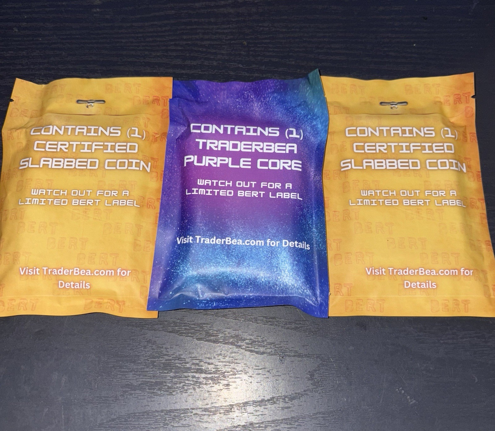(3) Traderbea Bert Sample Packs Unopened