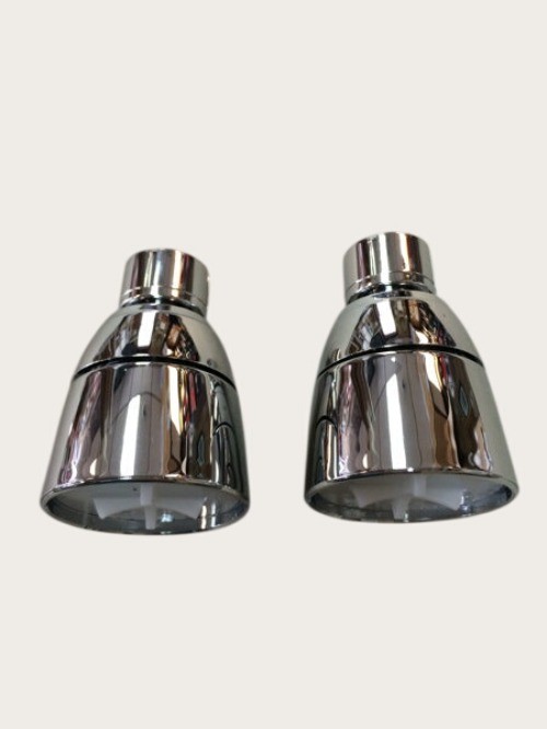 New Lot of 2 Shower Heads Only 1/2" Chrome Plastic Mobile Home Parts RV