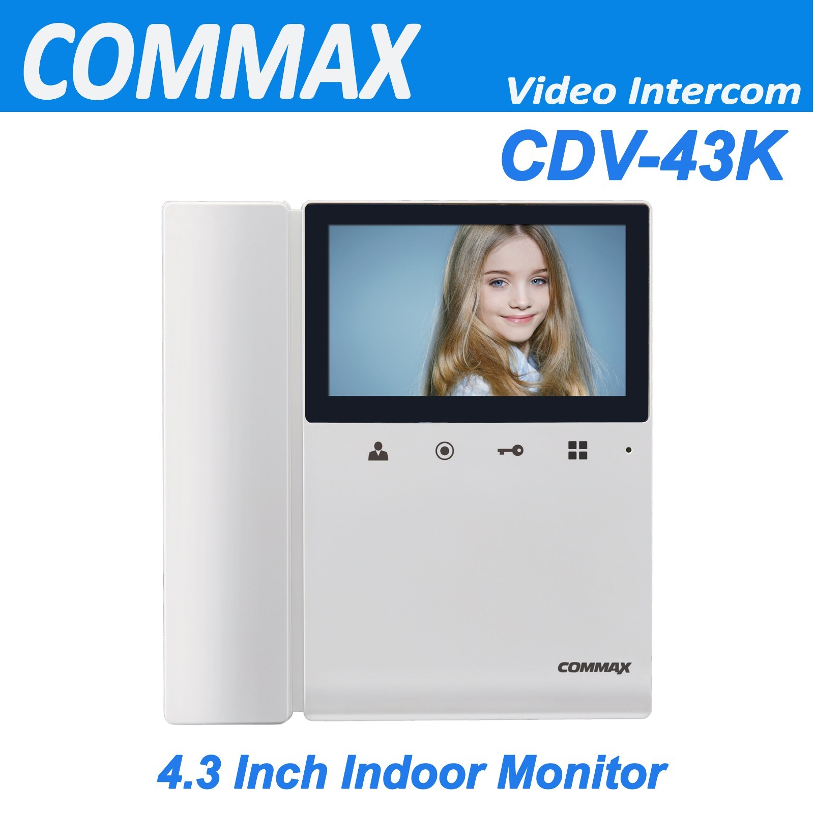 Commax Wired Intercom CDV-43K Fine View Video Door Phone Monitor