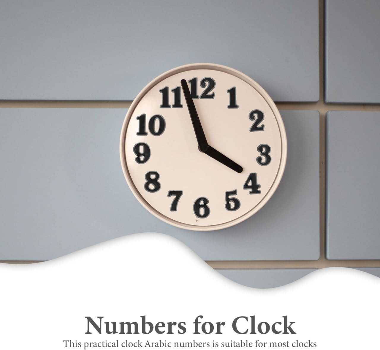 5 Sets Clock Numbers Self Adhesive Black Arabic Number DIY Digital Clock Accesso