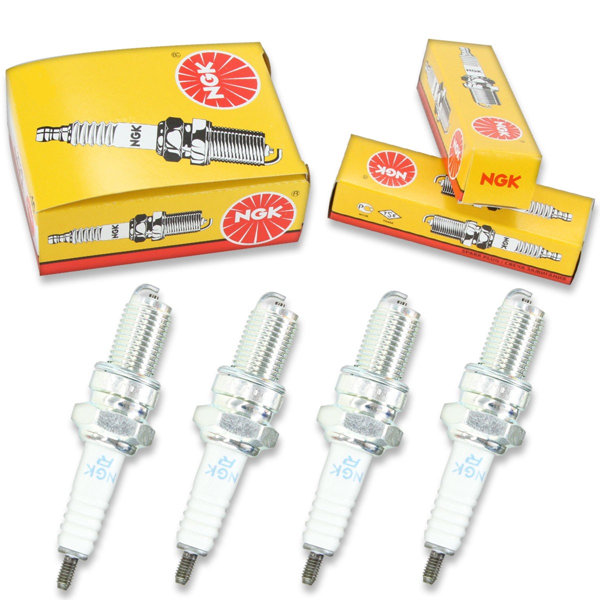 4pcs 1997 Yamaha YZF1000 NGK Standard Spark Plugs 999cc 60ci YZF1000R Kit fa