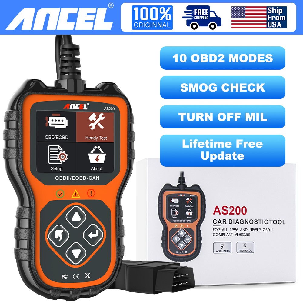 ANCEL AS200 EOBD OBD2 Auto Scanner Diagnostic Tool Car Engine Fault Code Reader