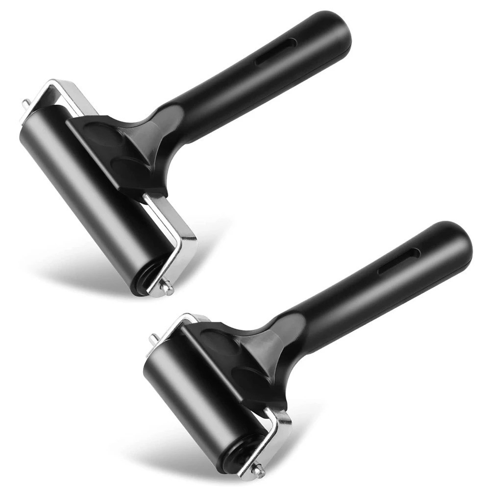 6/10cm Rubber Brayer Roller Set Craft Tools for Stamping, DIY, Printmaking