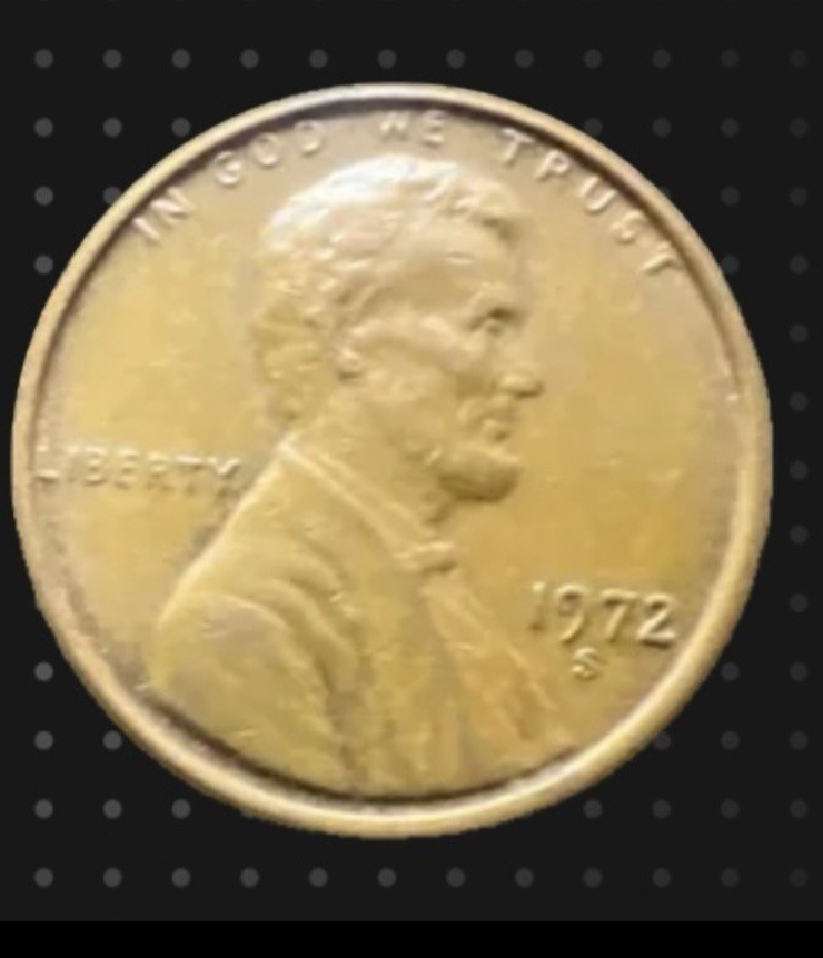 Rare 1972 S Mint Mark Lincoln Penny